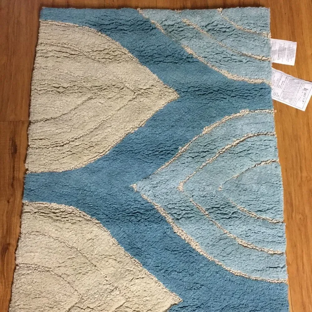 Davenport Bath Rug, 21”x34”, Aqua Marine
